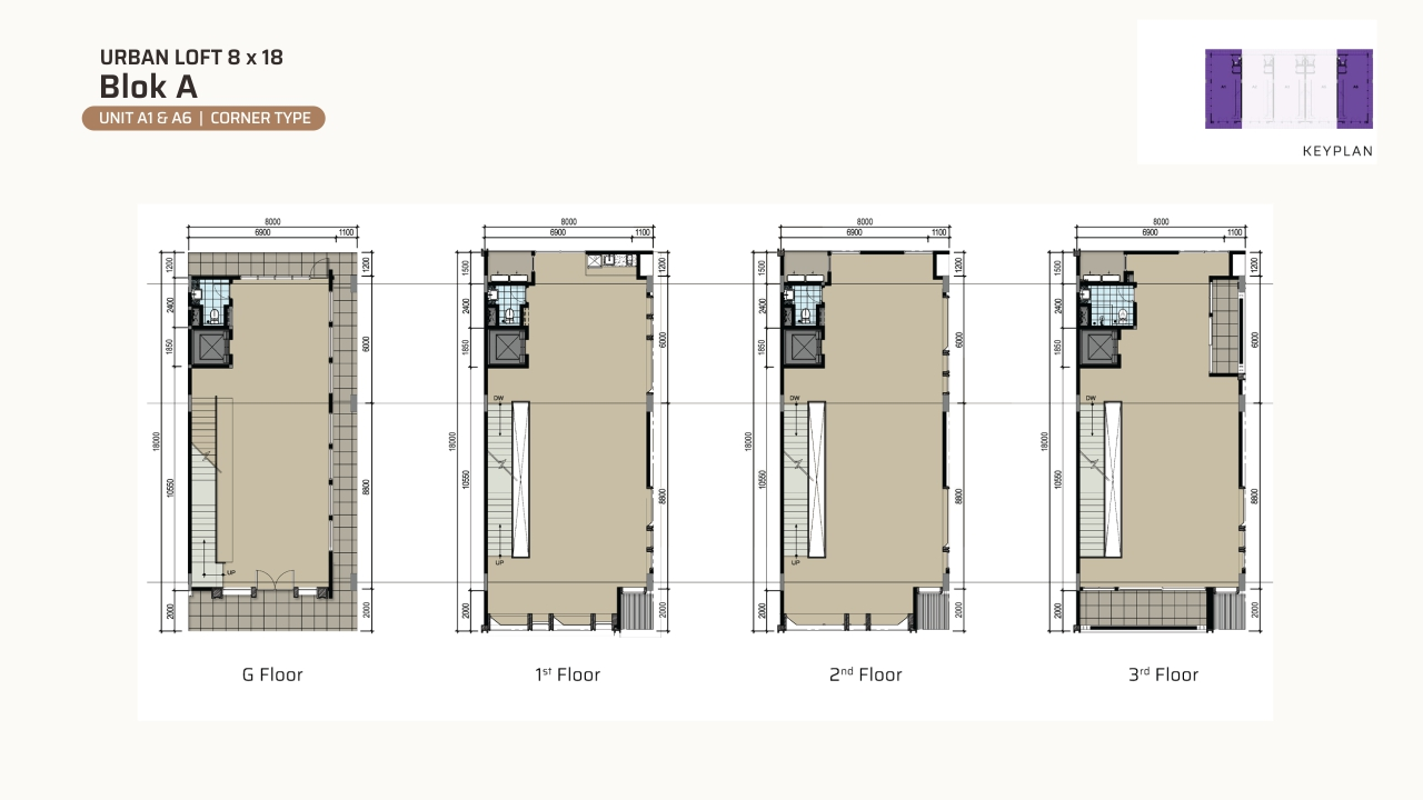 Urban Loft — Block A — Elevation & Floor Plan (image 3 of 3)