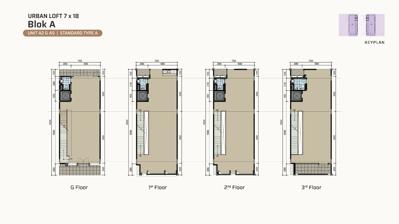 Urban Loft — Block A — Elevation & Floor Plan (image 2 of 3)