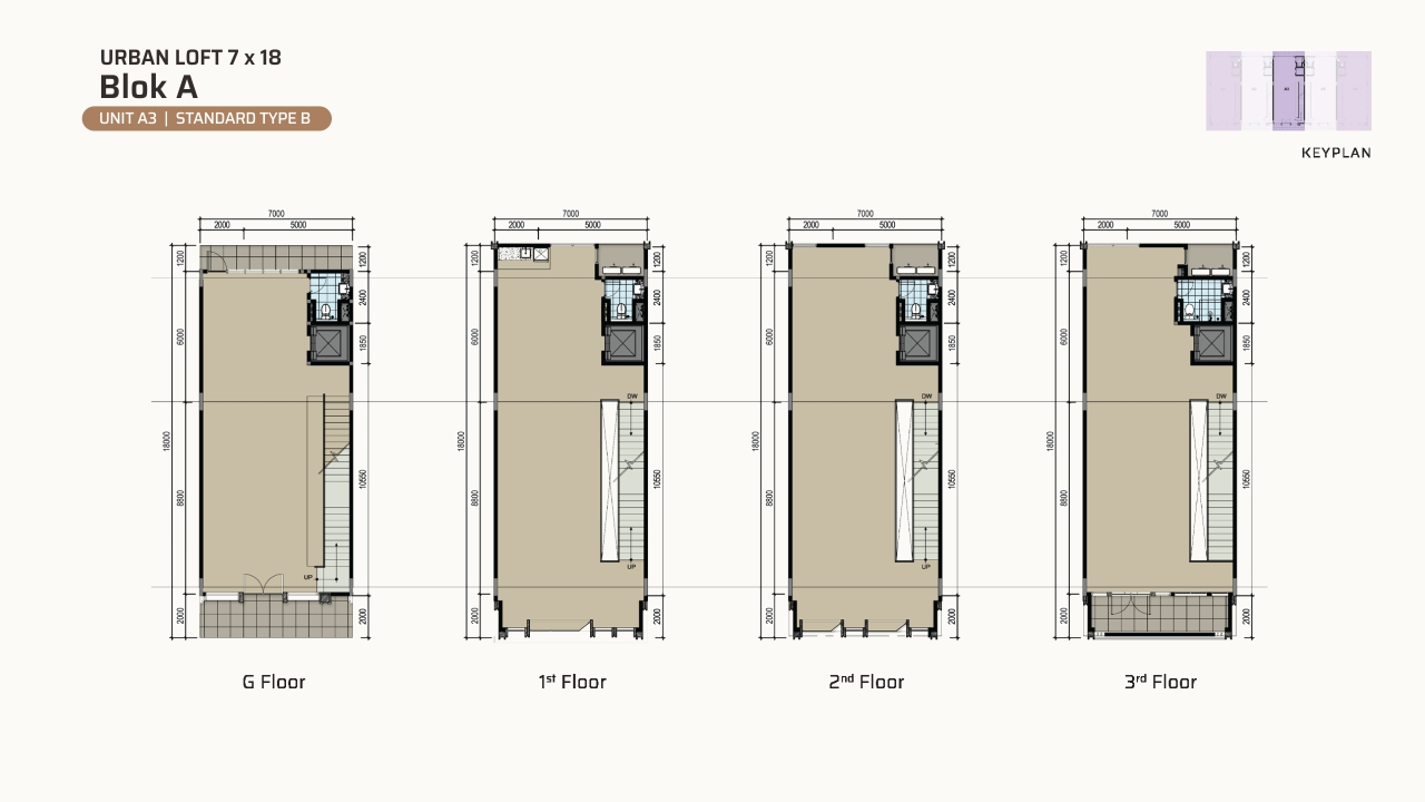 Urban Loft — Block A — Elevation & Floor Plan (image 1 of 3)
