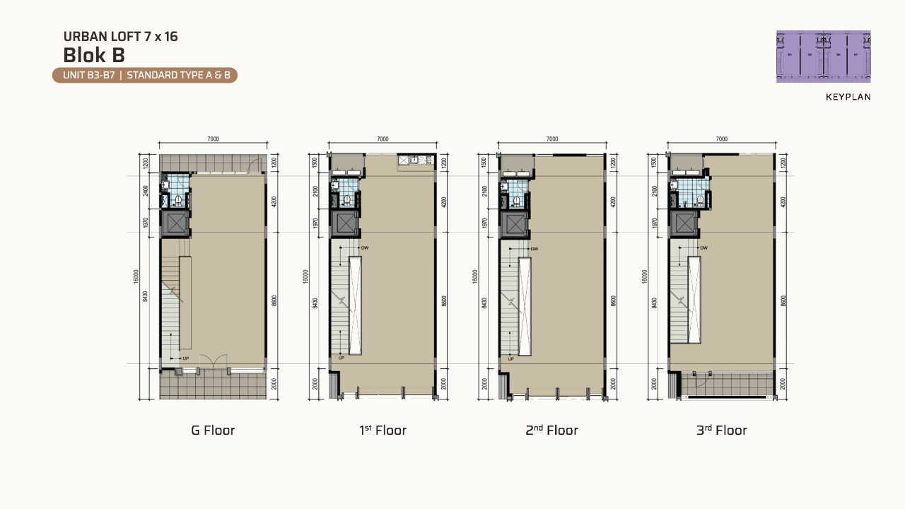 Urban Loft — Block B — Elevation & Floor Plan (image 2 of 2)