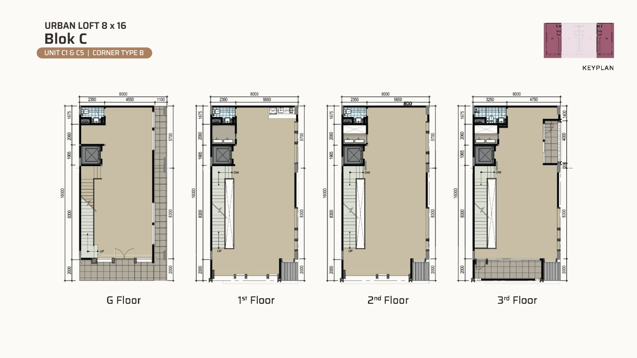 Urban Loft — Block C — Elevation & Floor Plan (image 1 of 2)