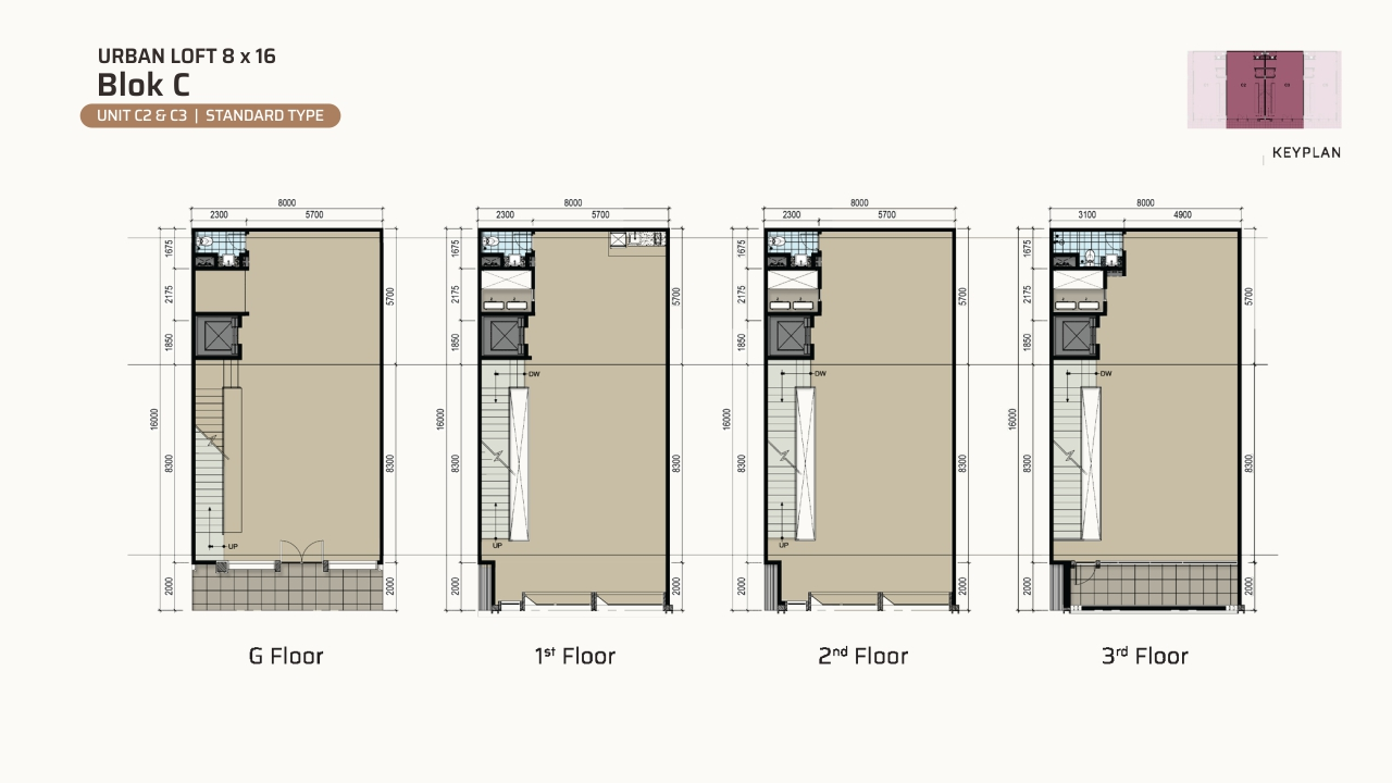 Urban Loft — Block C — Elevation & Floor Plan (image 2 of 2)