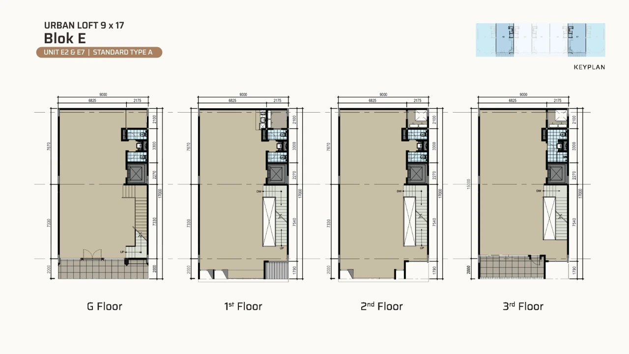 Urban Loft — Block E — Elevation & Floor Plan (image 4 of 4)