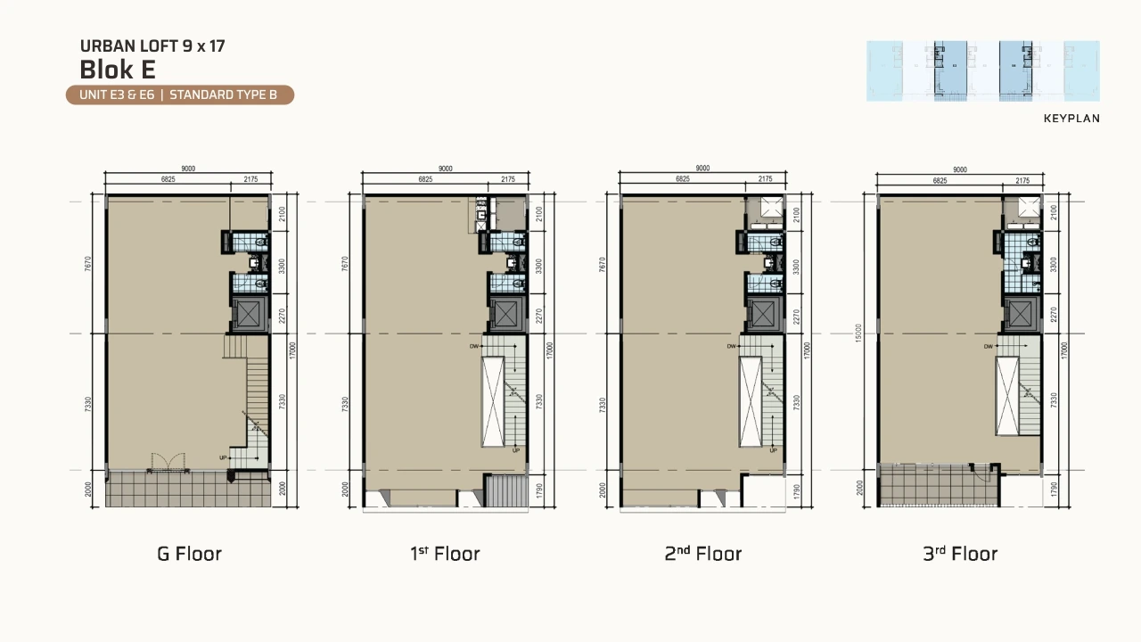 Urban Loft — Block E — Elevation & Floor Plan (image 2 of 4)