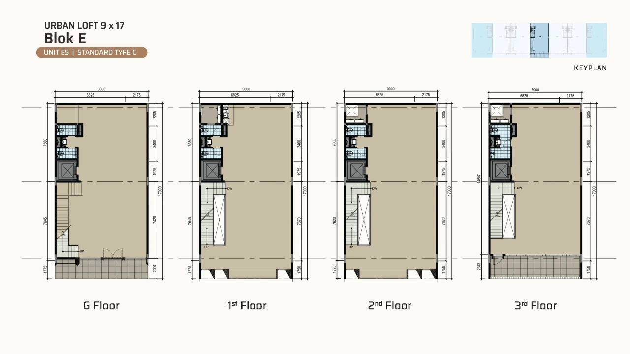 Urban Loft — Block E — Elevation & Floor Plan (image 3 of 4)