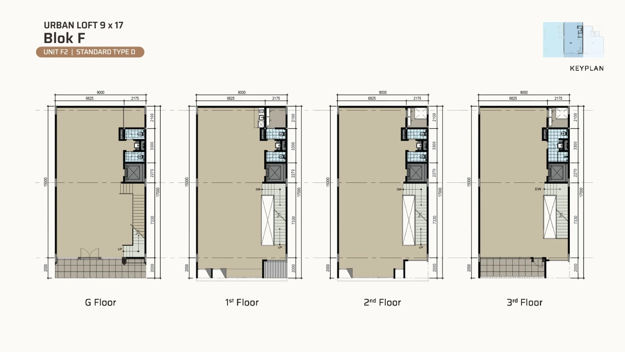 Urban Loft — Block F — Elevation & Floor Plan (image 3 of 3)