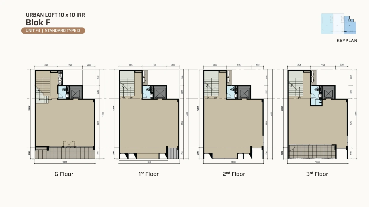 Urban Loft — Block F — Elevation & Floor Plan (image 2 of 3)