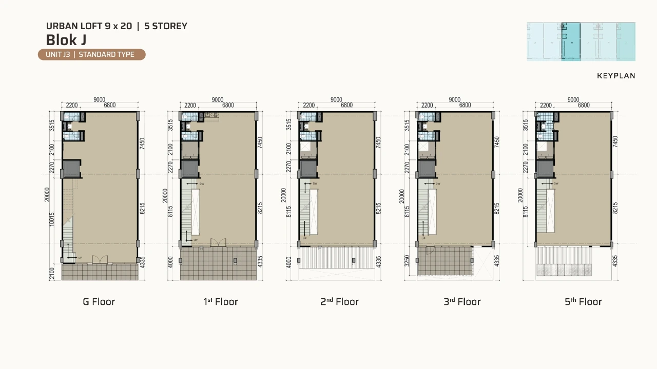 Urban Loft — Unit J3 — view 1